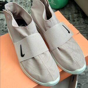 Nike Fear of God Moc Particle Beige Slip-On Sneakers